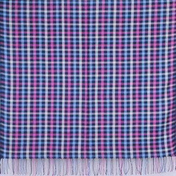 Check Shawl, Made of 100% Viscose or Acrylic, Measures 70 x 180 + 10 x 2cm