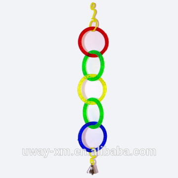 Colorful plastic bird toy,hanging bird toy