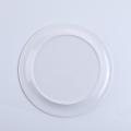 assiette de service ronde en plastique