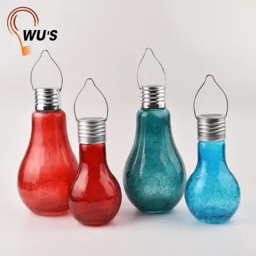 Cheap price hot factory directly solar crackle glass ball christmas light