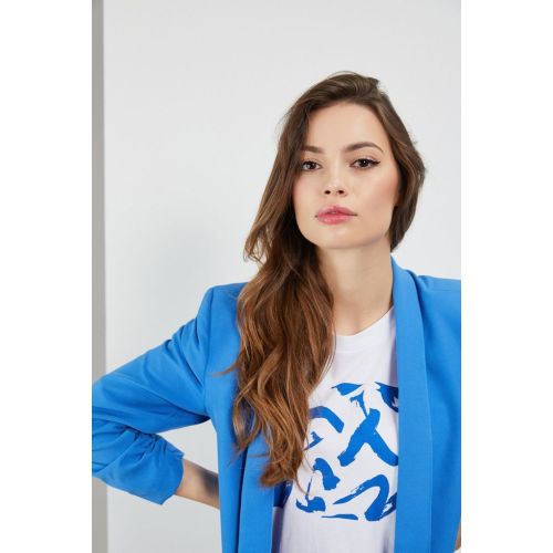 Autumn Blue Professional Long-Sleeved Blazer