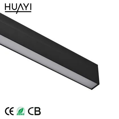 HUAYI High Quality Modern Office LED Linear Light Aluminum Pendant Lighting