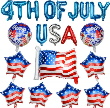 Independence day scene decoration balloons