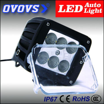 OVOVS Aluminum 3inch 30w 12 volt automotive led lights with cover for 4x4 suv