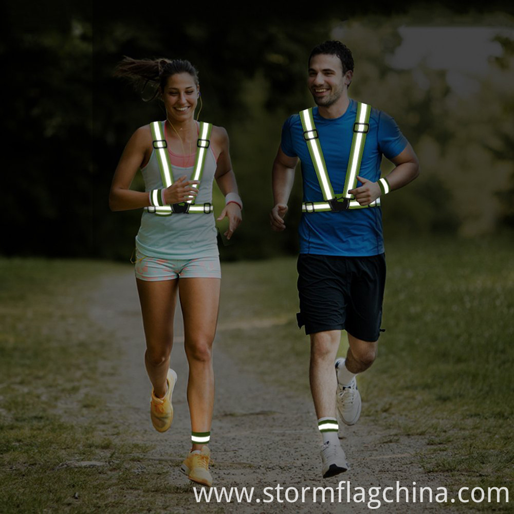 Reflektierende Sicherheitsweste zum Laufen und Radfahren