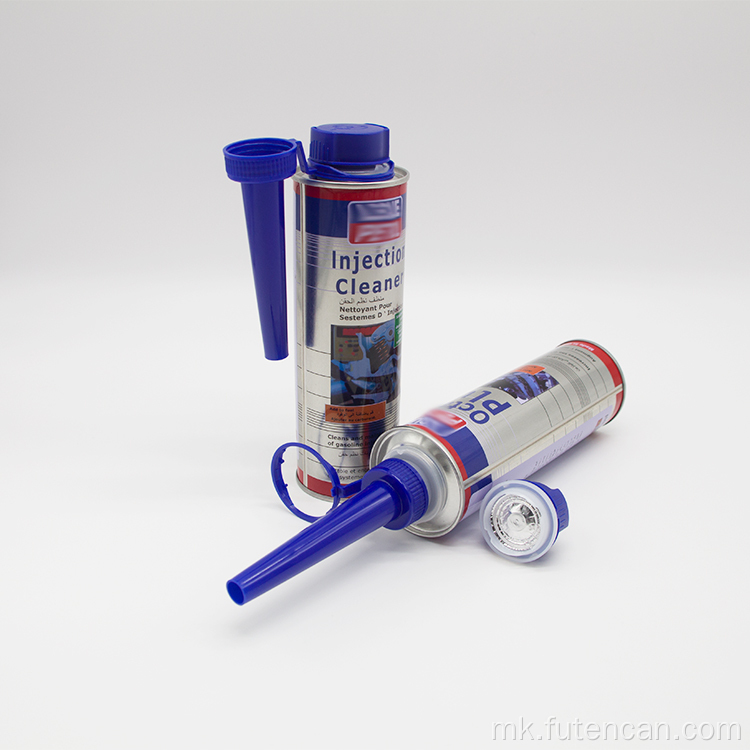 Почисти лименки со адитиви за гориво за нега на автомобили