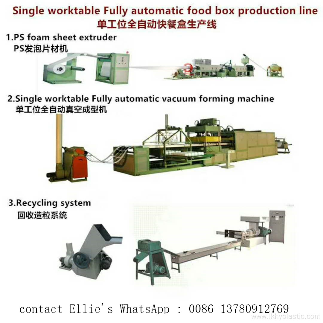 Stable Performance Foam Food Box Production Line