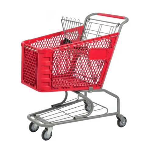 Plastic Supermarket Shopping Trolley