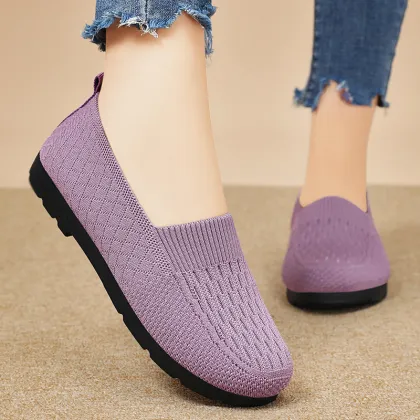 Large size casual mom cloth shoes