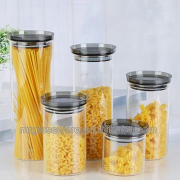 Houseware glass canister eco-friendly glass jar with lid