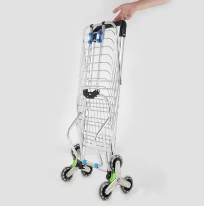Utility Aluminum Alloy Folding Hand-Pulled Shopping Cart