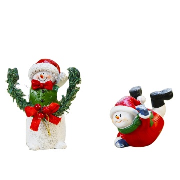 Custom Harz Weihnachtsdekorationen: Schneemannkränze, goldene Bäume, Anhänger und mehr für Desktops