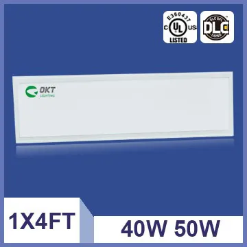 New Construction UL DLC 1X4FT 40W Dimmable led flat panel lighting