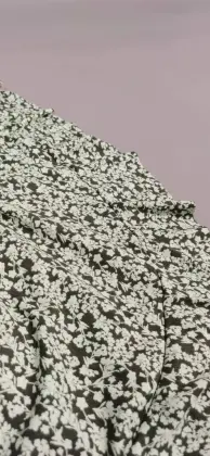 ladies flower printed short sleeve dress