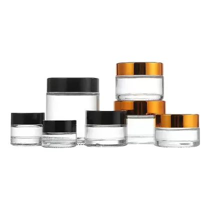 Clear glass cream container Cream Glass Jar 100G
