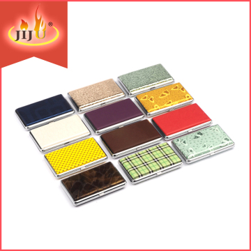 JL-077N Yiwu Jinlin manufacture hot selling leather cigarette case holding 16pcs wholesaler