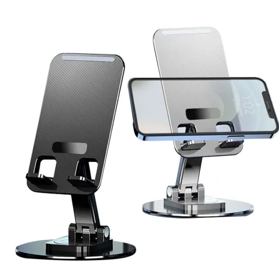 Adjustable Foldable Phone Holder with 360° Rotation, Compatible with All Phones (iPhone, iPad, Tablet)