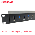 16ポートUSB 1Uラック充電器電源