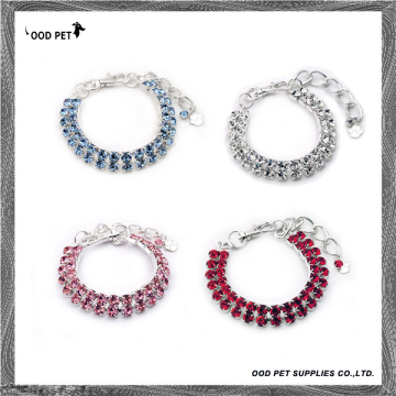 Rows Crystals Pet Charms Pet Necklaces (SPN8002)