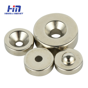 China Wholesale: High-Power N52 Round Neodymium Magnets NdFeB Discs with Countersink Hole