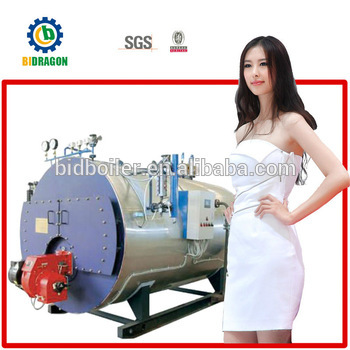 Low pressure horizontal light oil steam boiler