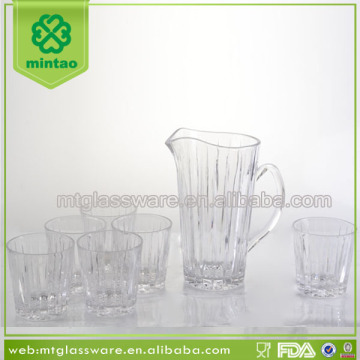 Wholesale glass drinking pitcher water jug set