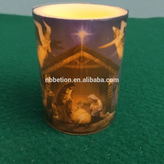 Christmas led candle led flameless flicking candle for Christmas led wax candle LED angel candle led candle