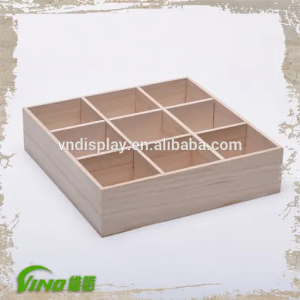 Wood Tea Tray , Tea Display Rack , Compartment Tray