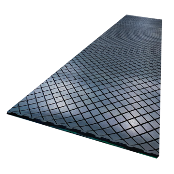 Diamond-shaped Grooved Rubber Pulley Lagging