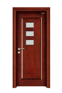 Right Hand Glass Wooden Interior Door