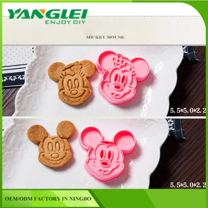 plastic mickey mouse shaped cookie cutter