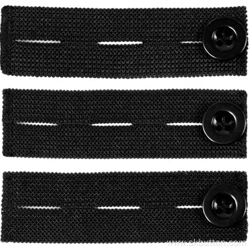 Waistband Expanders Set Metal Button Elastic Waist Extenders