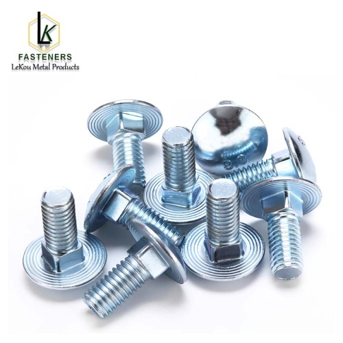 DIN603 Болт карэткі з вялікай паўкруглай галоўкай і квадратнай шыяй