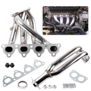 Stainless Exhaust Manifold Header Pipe for Honda Civic D Series, CRX, Del Sol (1988-2000)