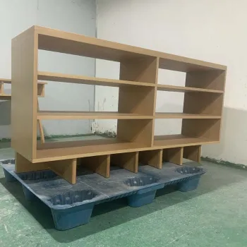 Modern Minimalist Wood Display Shelves - Furniture Bookshelves Bookcases for Living Room, Dining, Hotel, Hall