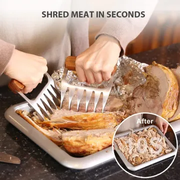 BBQ Grill Tools Accessories Ultra Sharp Bear Claw Chicken Pork Beef Shredder Stainless Steel Meat Claws