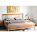 Дизайн деревянных двуспальных основных кроватей