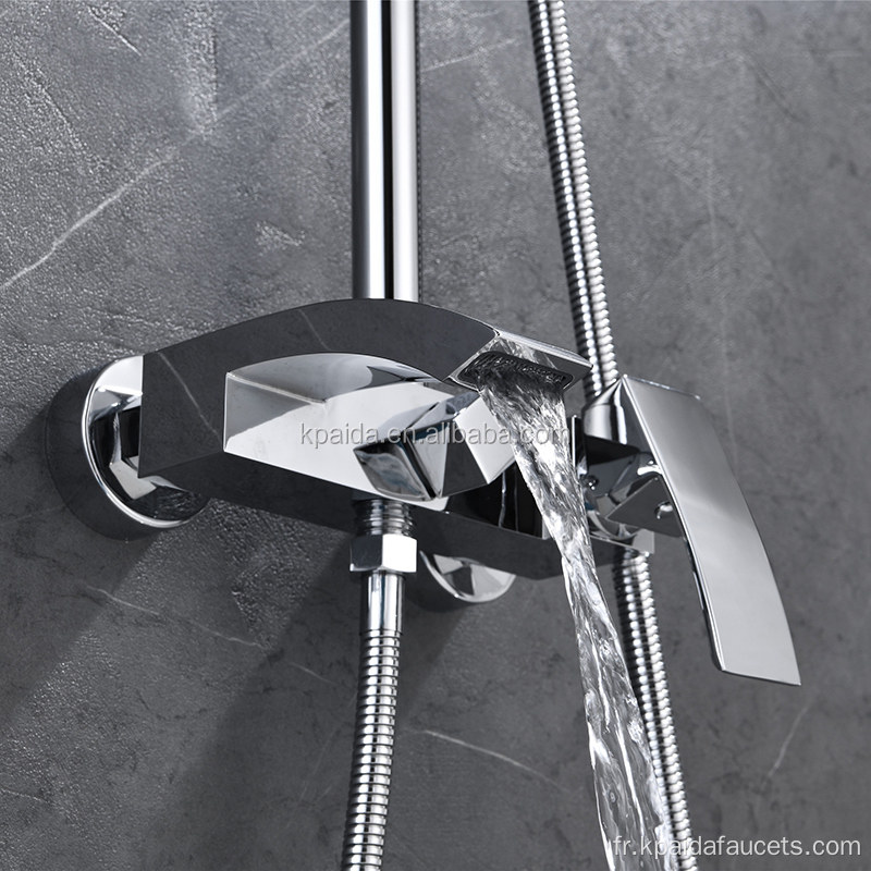 Installation rapide Ensemble de douche en acier inoxydable de scellement de manière fiable
