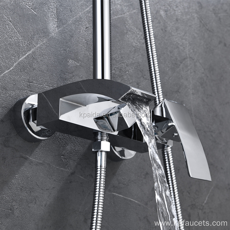 Fast Install Reliably Sealing Stainless Steel Shower Set