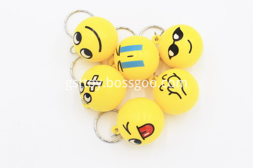 funny faces key chain