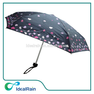 Pink heart print mini gift promotion umbrella