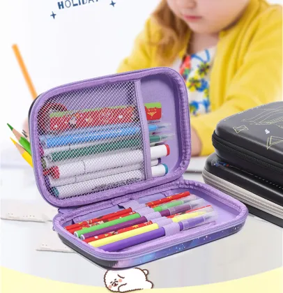 Pencil Case Kawaii Cartoon EVA Stationery Space Pen Case Unicorn Students Supplies Pencil Box