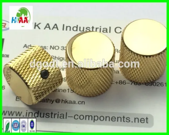 white index knurled aluminium knob, potentiometer knob, rotary switch knob