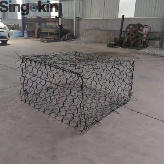 High Quality Heavy Galvanized Hexagonal Gabion Baskets Wire Mesh (80x100mm, 2.7mm, 3mm Wire)