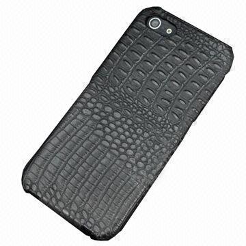 Leather case for iPhone 5s with crocodile texture leather material