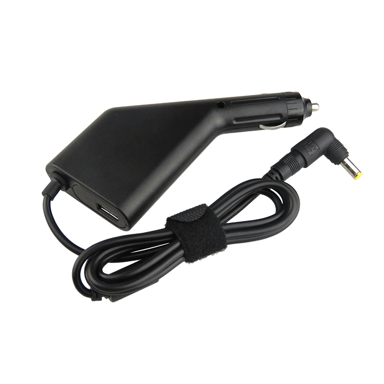 Caricabatteria da auto universale per laptop da 90 W con 8 punte