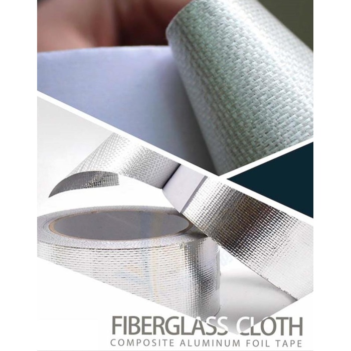 Tissu à fibre de verre ruban de papier d'aluminium