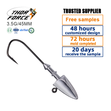 Thorforce Custom Lead مرجحة Softbaits ورؤوس الرقص لصيد الأسماك في المياه العذبة