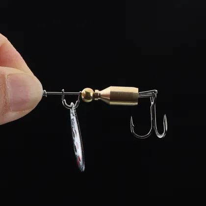 SuperiorFishing Trout Spinners Bait - Brass Spinner Blade Wobbler for Freshwater Trout Fishing Lures SJ102