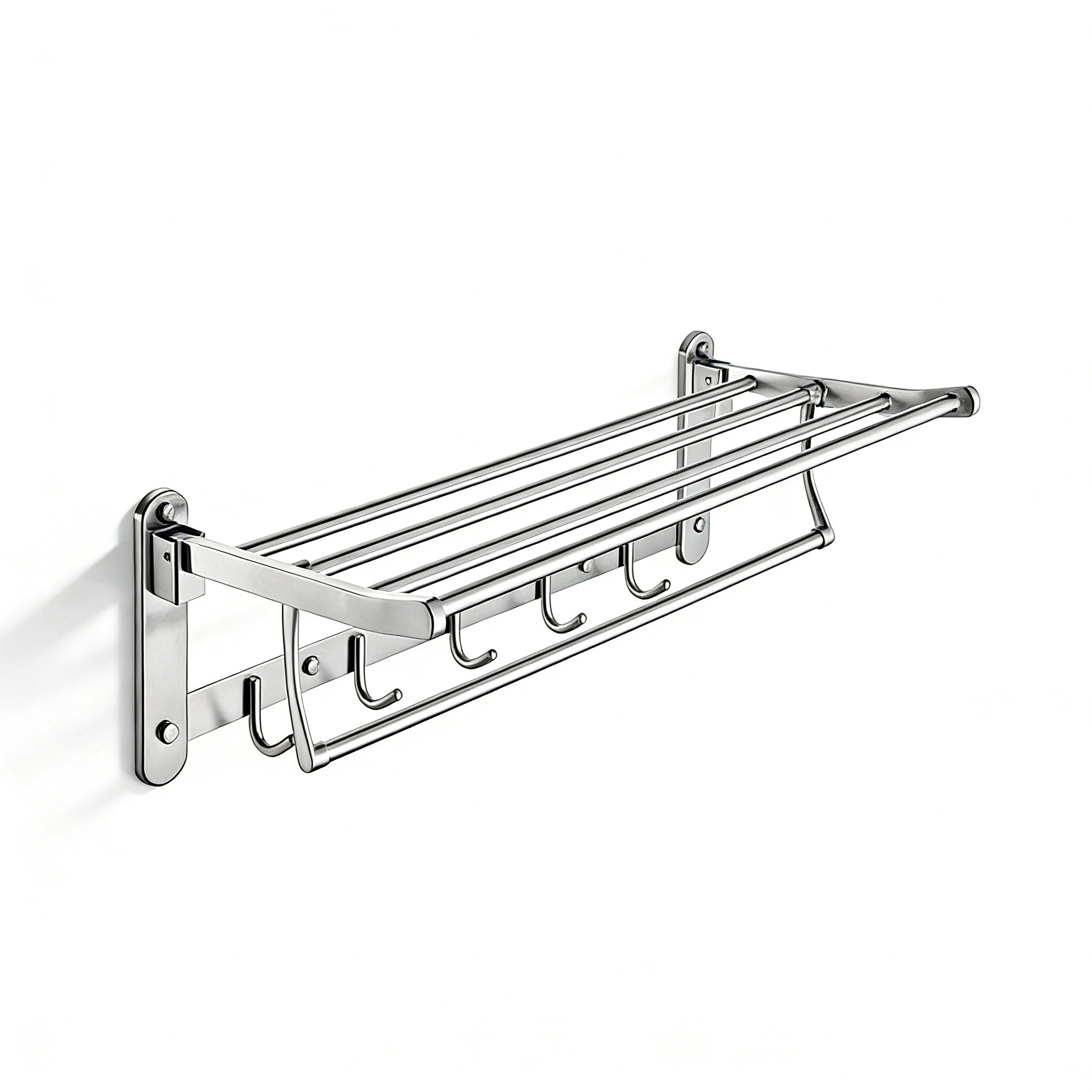 shelf with towel bar